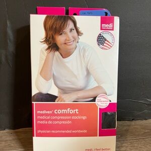 mediven Comfort Medical Compression Stockings Ebony Closed Toe Standard New
